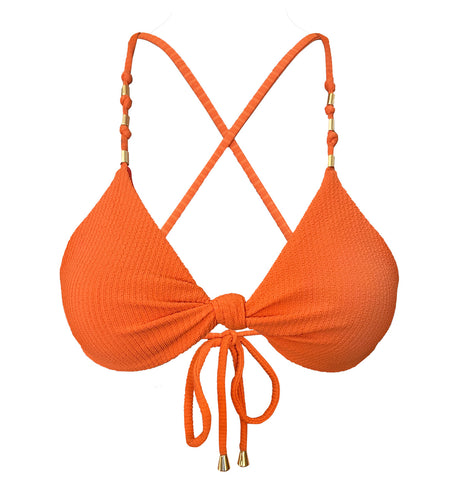 Dre Tangerine Bikini Top